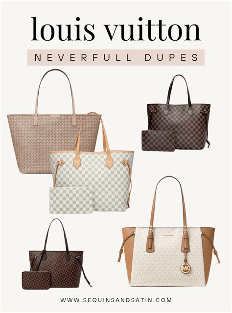 dupe for louis vuitton neverfull|louis vuitton dupe suitcase.